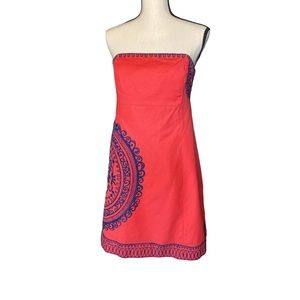 Lilly Pulitzer Strapless Dress Size: 10